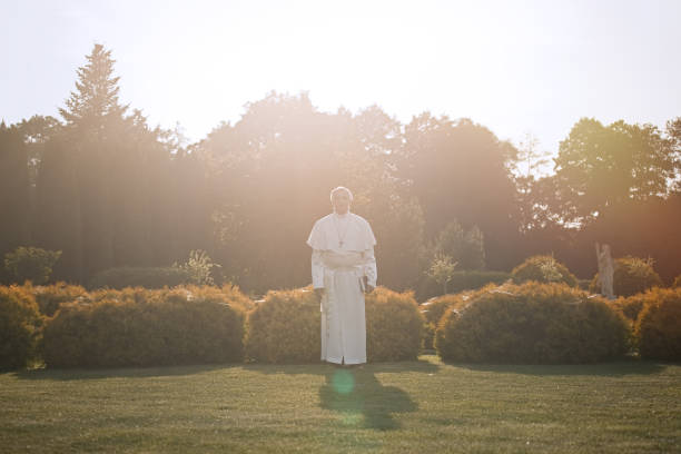 istock Pope walks in the garden 1310754808