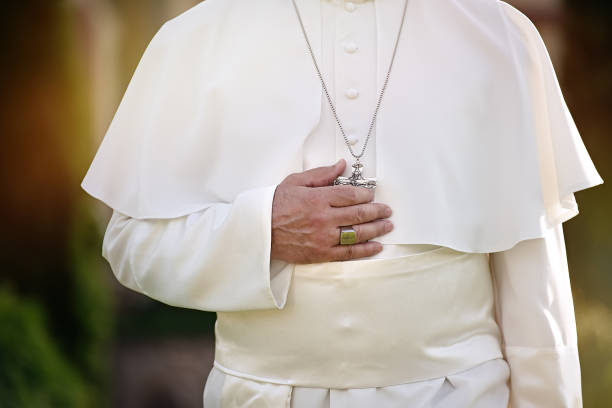 istock Pope walks in the garden 1310754811