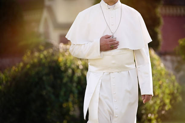 istock Pope walks in the garden 1310754864