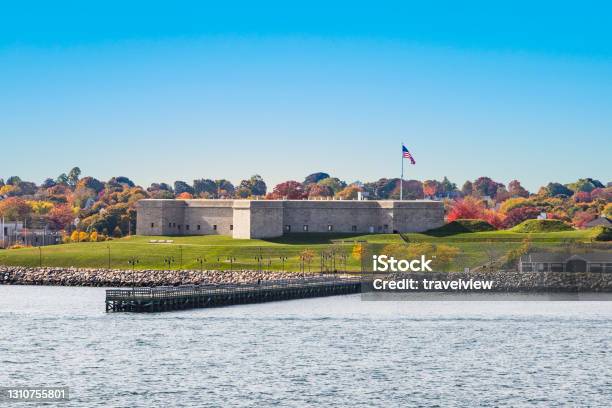 View To Fort Trumbull In New London Stock Photo - Download Image Now - Fort, Connecticut, New London County - Connecticut