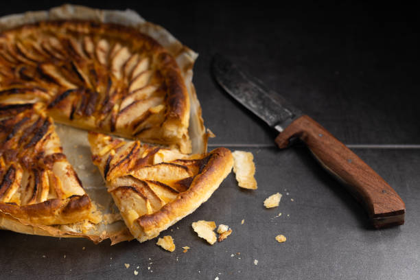 istock Homemade apple pie with a cup of coffee. 1310755860