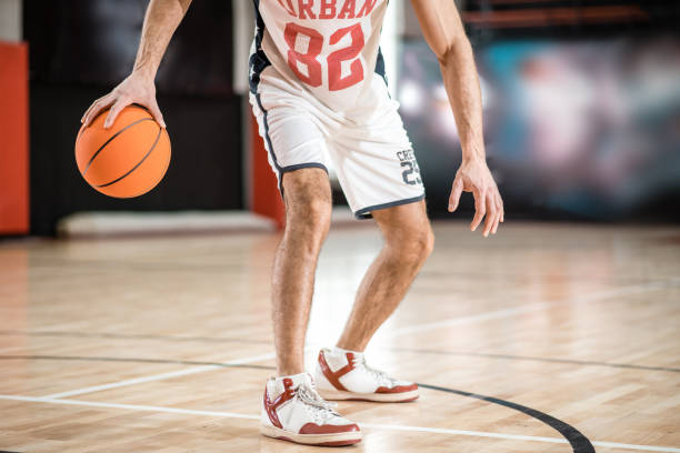 istock Sportsman having a workout before basket-ball game 1310761861