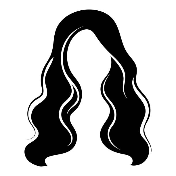 Woman Long Hair Icon For Beauty Salon Stock Illustration - Download Image  Now - Long Hair, Icon, One Woman Only - iStock