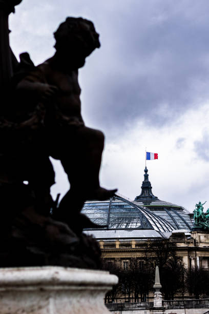 istock French Flag on the Grand Palais 1310768633