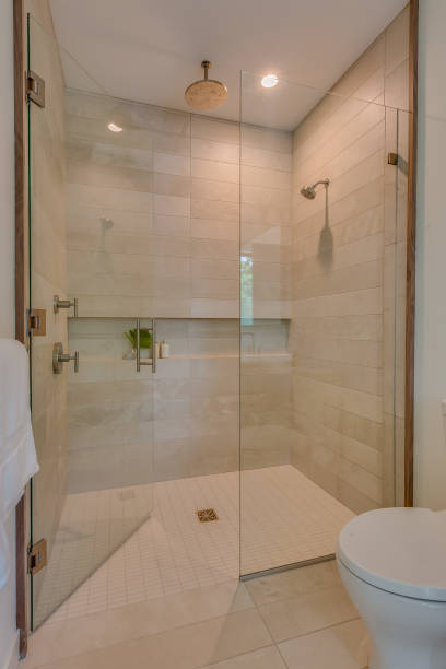 istock Beautifully spacious shower in new home 1310772193