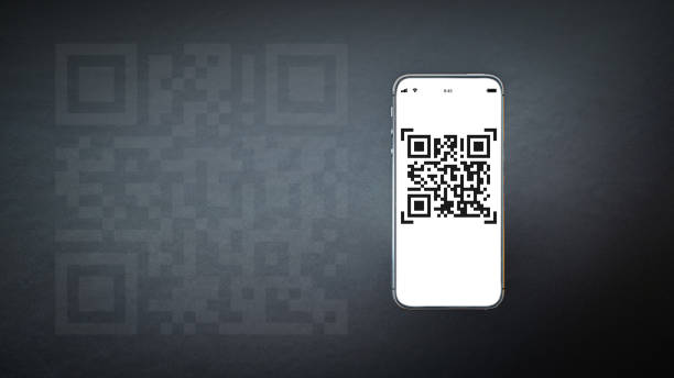 Qr code payment. Digital mobile smart phone with qr code scanner on smartphone screen for payment pay, scan barcode technology on dark background. Online shopping, cashless society concept pago de código qr. teléfono inteligente móvil digital con escáner de código qr en la pantalla del teléfono inteligente para pago, escanear la tecnología de código de barras en fondo oscuro. compras en línea, concepto de sociedad sin efectivo.