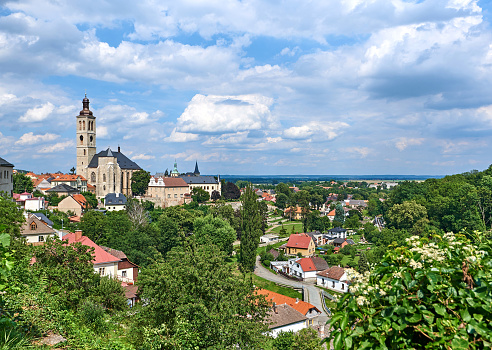 View of Kutna Hora cityscape at day, Czech Republic.