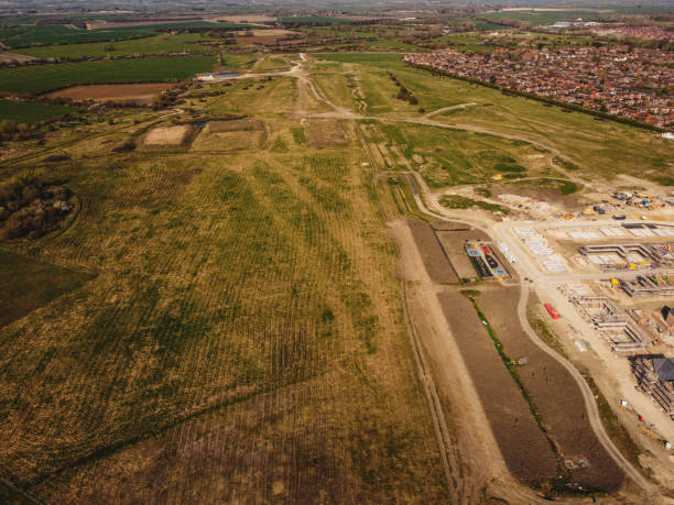istock Housing Development at the begining before becoming a housing estate 1310776816