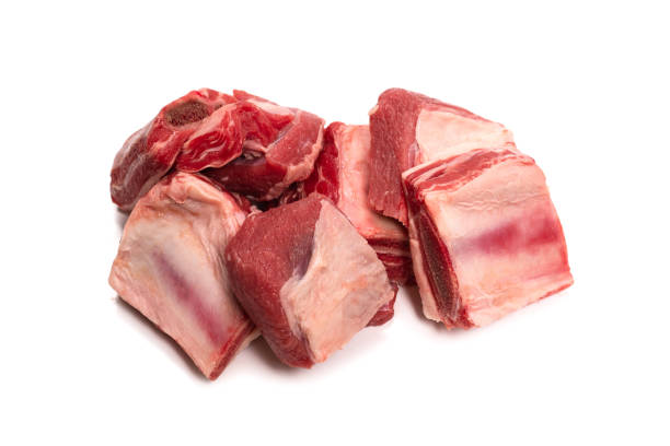 istock Raw beef ribs isolated on white background. 1310780690