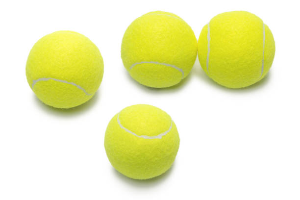 istock Tennis balls isolated on white background. 1310780760