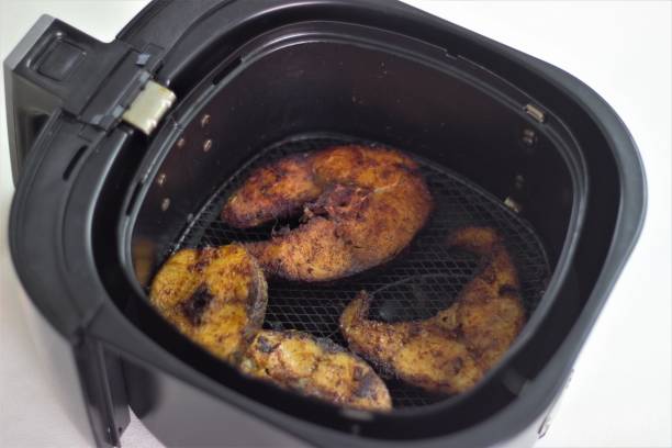 istock Cobia fish inside the air fryer. In India it is called Moda fish. Other common names include black kingfish, black salmon, ling, lemonfish, crabeater, prodigal son and black bonito 1310781034