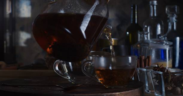 istock Making breakfast tea in the morning light 1310787035