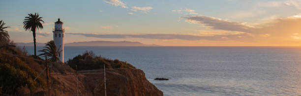 istock Sunset over pacific ocean in winter at Palos Verdes, CA 1310788509