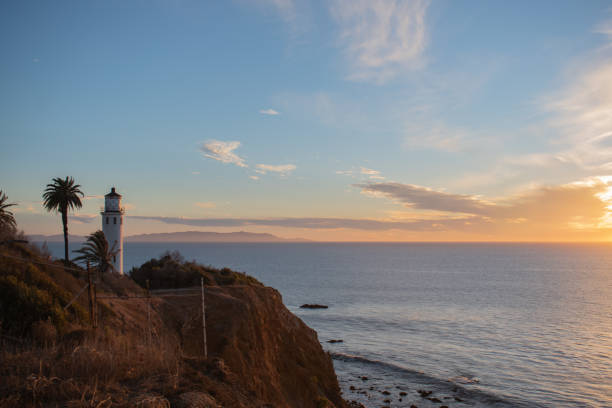 istock Sunset over pacific ocean in winter at Palos Verdes, CA 1310788557