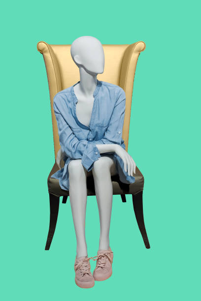istock Sitting female mannequin. 1310788691
