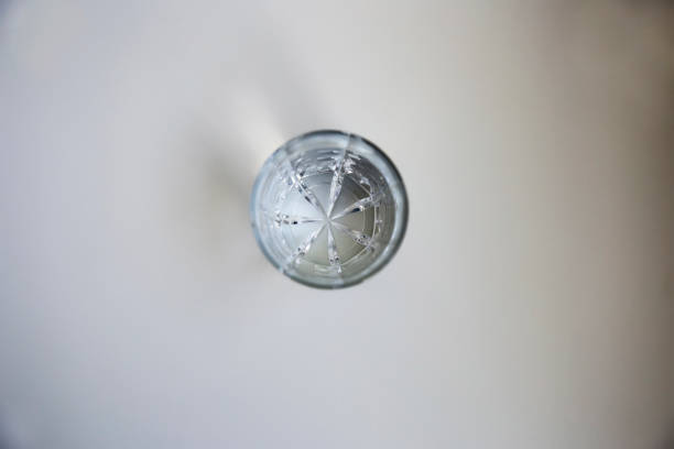 istock Top view, full glass of water with clipping path 1310792295