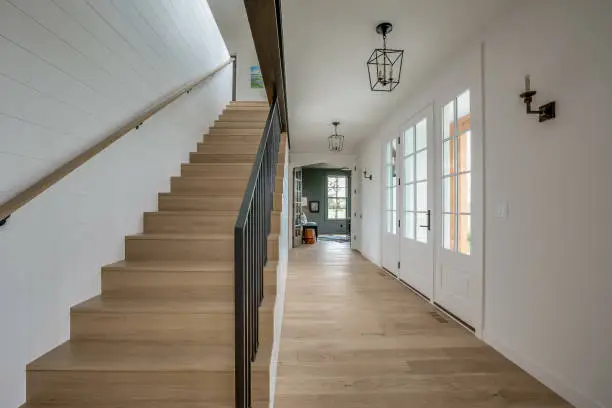 Photo of Stairway from front room leading upstairs