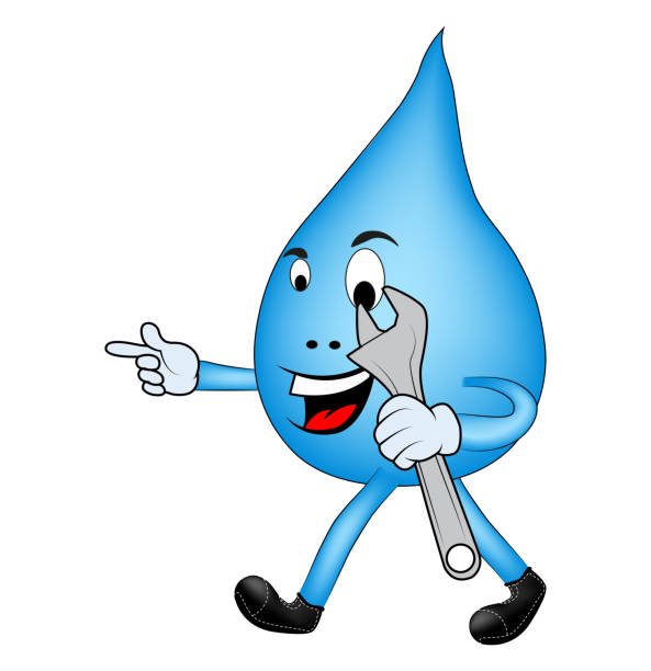 beeldverhaal over daling van water, die met the hand and with other houdt een sleutel - leaky gut stockfoto's en -beelden