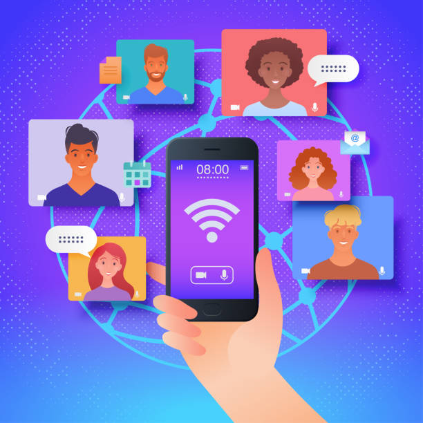 istock Online dating via mobile app platform, use looking at people profile images searching for love via smartphone 1310809027