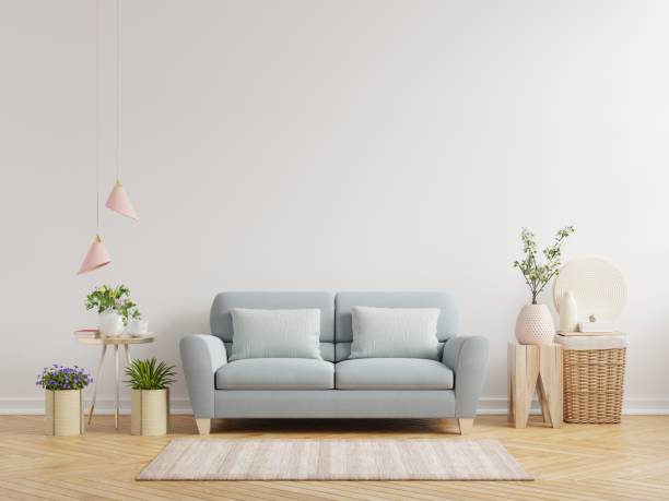 istock White wall living room have sofa and decoration. 1310831459
