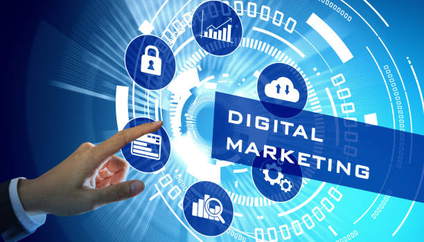 istock An energetic young businessman touching a digital technology virtual screen, Digital marketing technology concepts. 1310837523