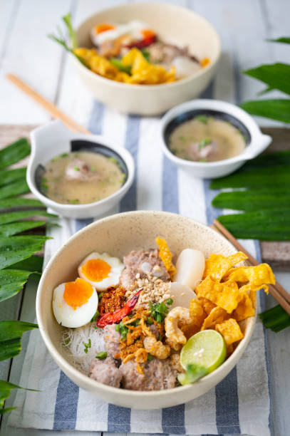 istock Thai tom yom rice noodle with soup 1310846065