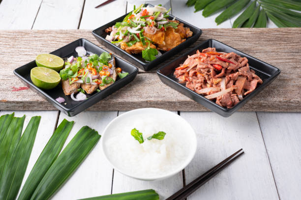 istock Mush or boiled rice in bowl asian food style 1310846148