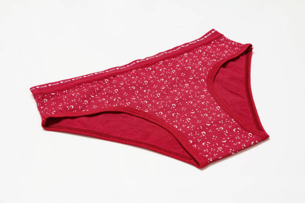 istock Beautiful women's cotton panties on white background. 1310849197