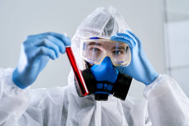 istock researcher is showing a bottle with a new test 1310854549