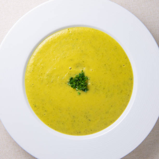 istock Recipe, soup, zucchini soup with Indian flavors, curcumin, curry 1310855853