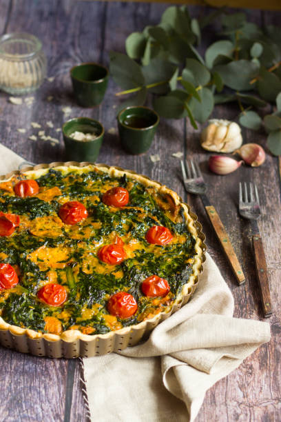 istock Spinach and sweet potato tarte 1310856098