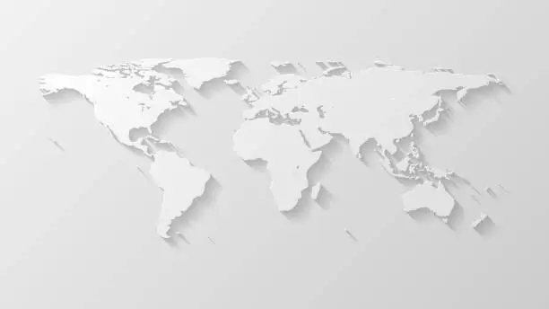 Vector illustration of World map