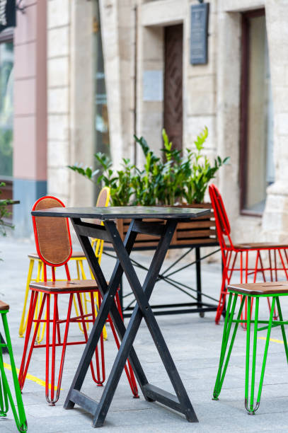 istock Interior summer open-air street cafe . 1310860865