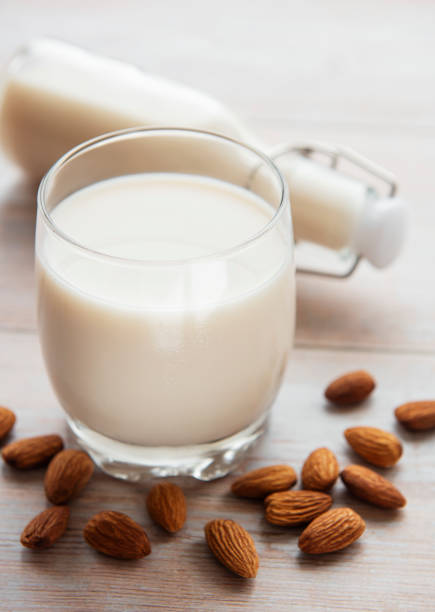 istock Almond milk and almonds 1310866805