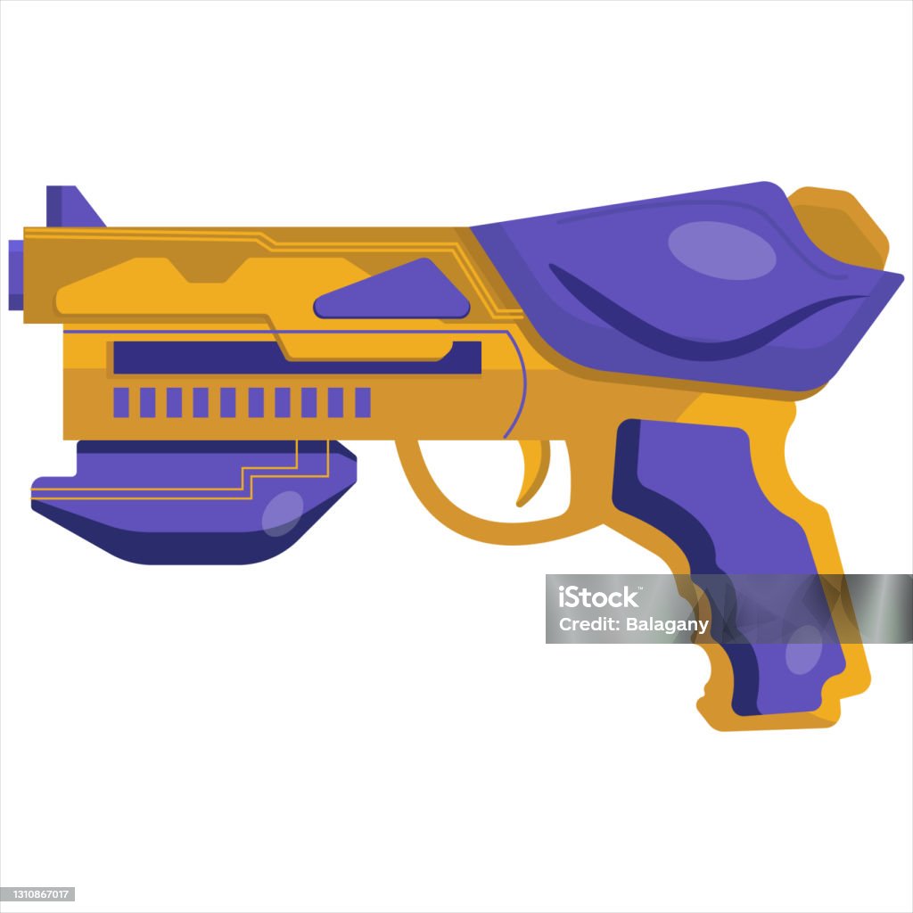 Vetores de Vetor Clip Art Blaster Ilustração Conceitual De Armas