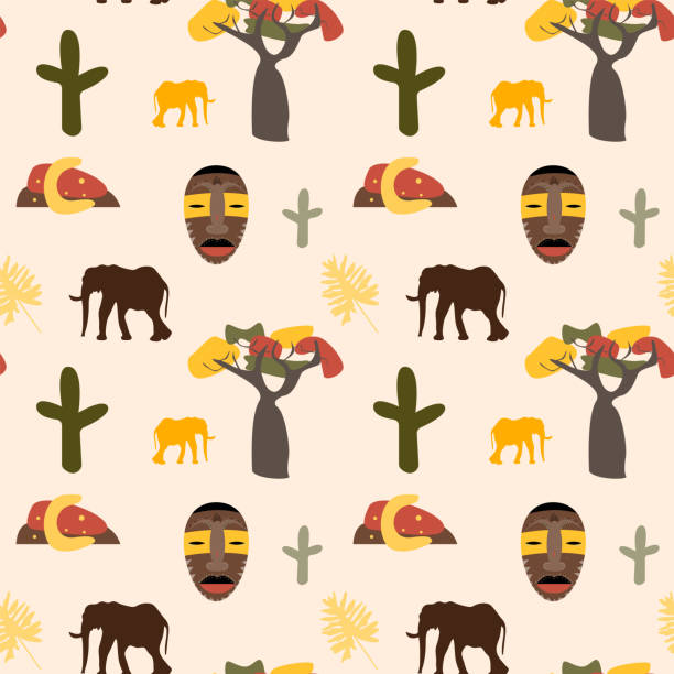 Shaman Pattern African Shaman Symbols