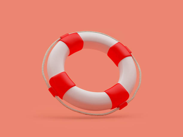 istock Red lifebuoy close-up 1310872902