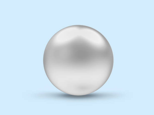 istock Mother-of-pearl silver sphere or pearl 1310872928