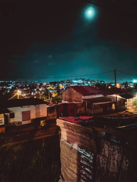 Kinshasa by Night Night view of the Congolese capital kinshasa stock pictures, royalty-free photos & images