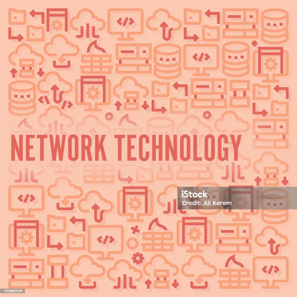 Technology Network Pattern Network Technology Pattern Stock Illustration - Download Image Now ...
