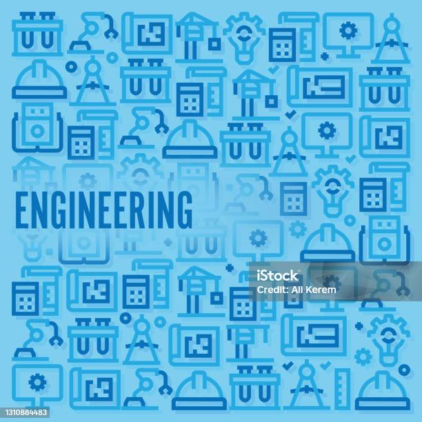 Bakcgorund Pattern Engineering Engineering Pattern Stock Illustration - Download Image Now ...