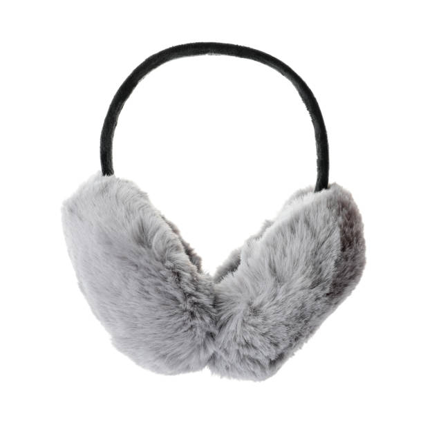 istock Stylish warm soft earmuffs isolated on white 1310888114