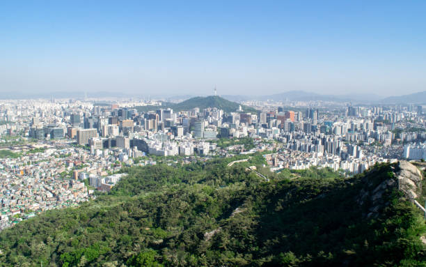 istock Seoul Cityscape from Mountaintop 1310888456