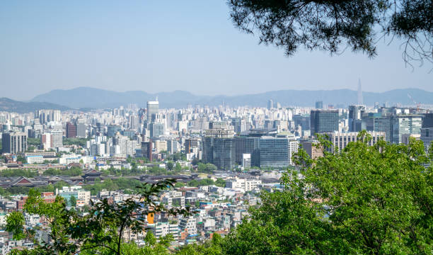 istock Seoul Cityscape from Mountaintop 1310888796