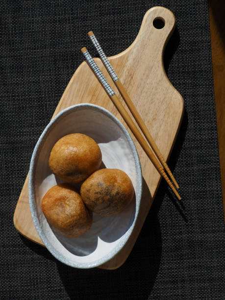 istock Asian food glutinous rice donuts, cooking 1310890871