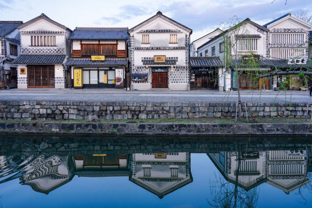 On a spring morning, the quiet Kurashiki Bikan Historical Quarter