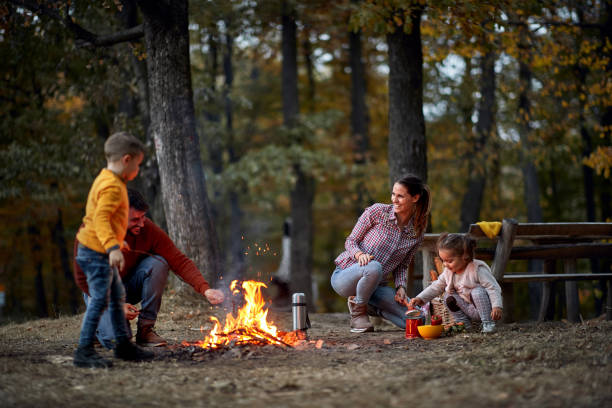 istock Family on picnic in forest 1310894429