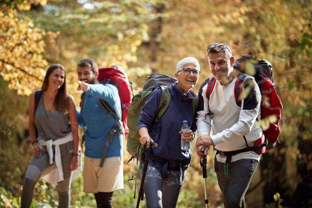 istock Hikers looking nature in autumn 1310894517