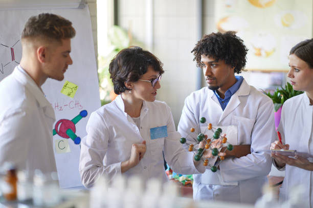 istock Medical students having lecture in the lab 1310903432