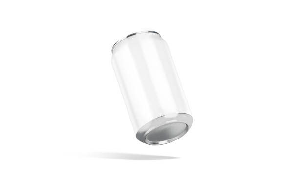 istock Blank white aluminum 330 ml soda can mock up, no gravity 1310903665